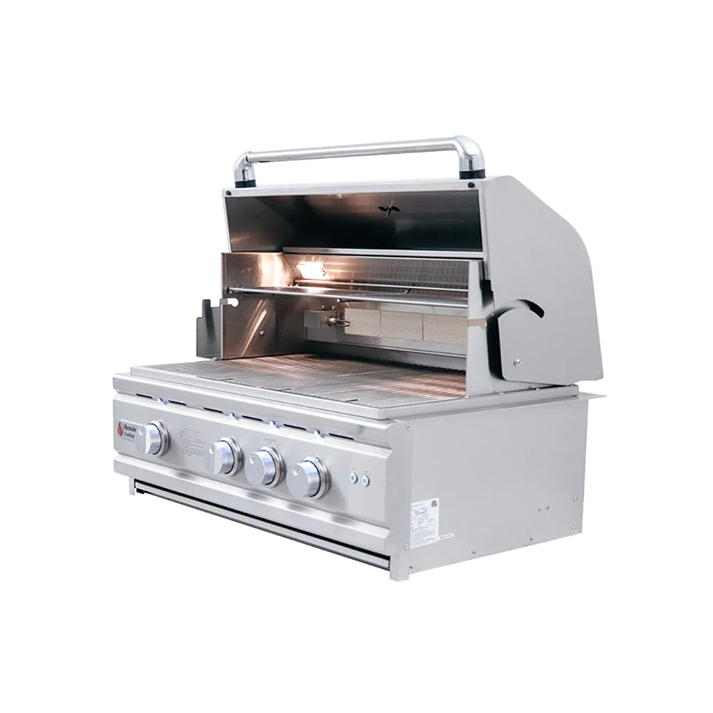 RCS 30&quot; Cutlass Pro Built-In Gas Grill With Rear Burner And Blue LED