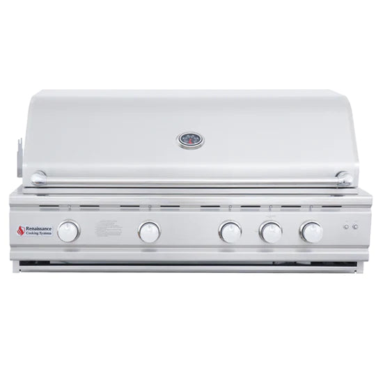 RCS 42&quot; Cutlass Pro Built-In Gas Grill With Rear Burner And Blue LED