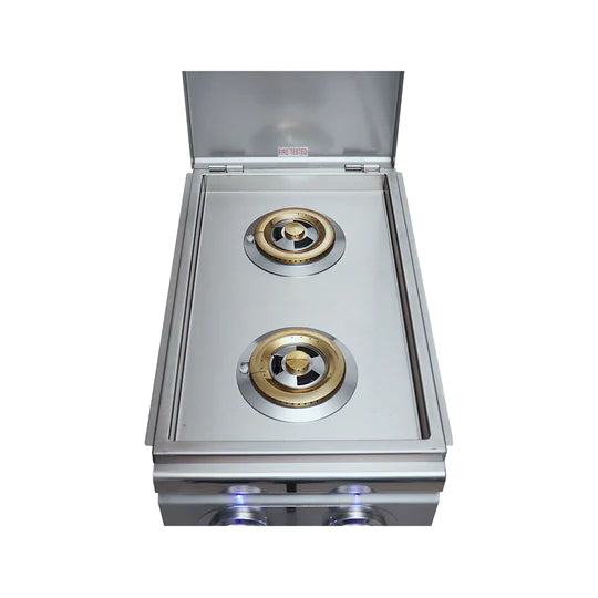 RCS Cutlass Slide-In Double Side Burner With Blue LED