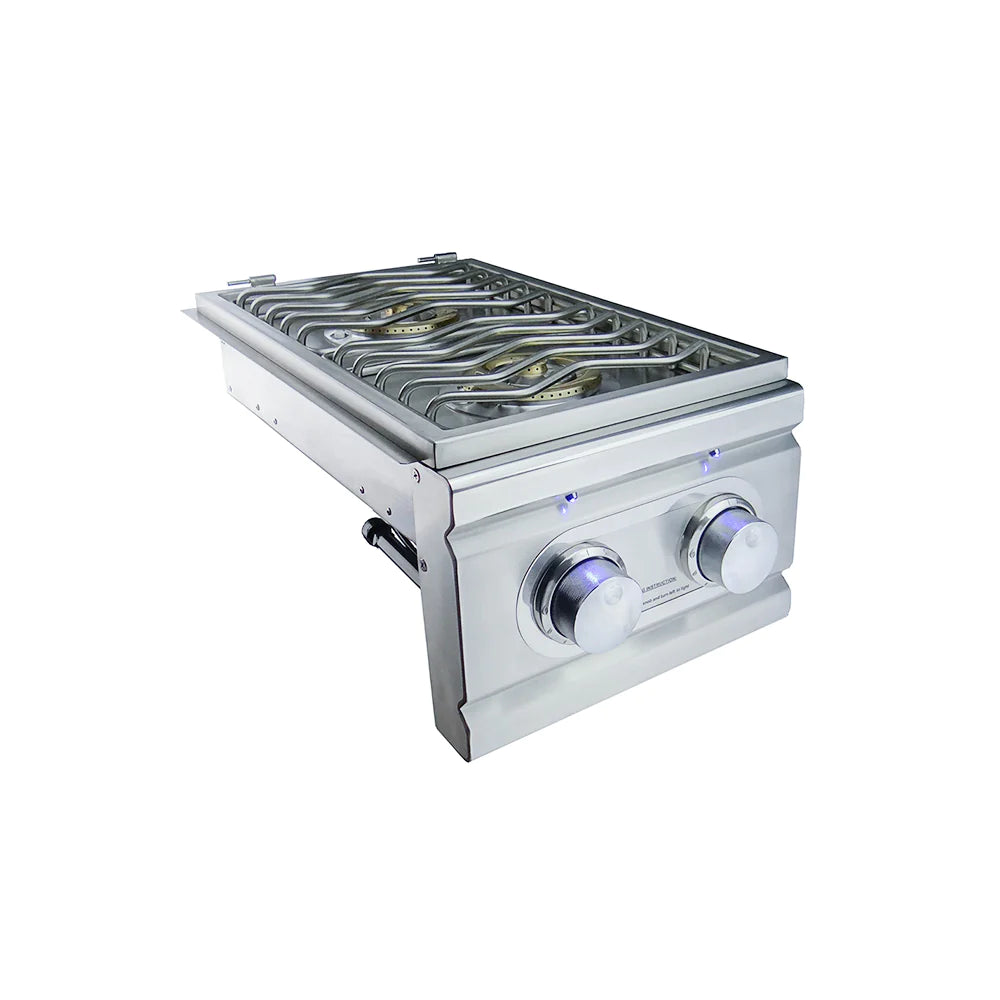 RCS Cutlass Slide-In Double Side Burner With Blue LED