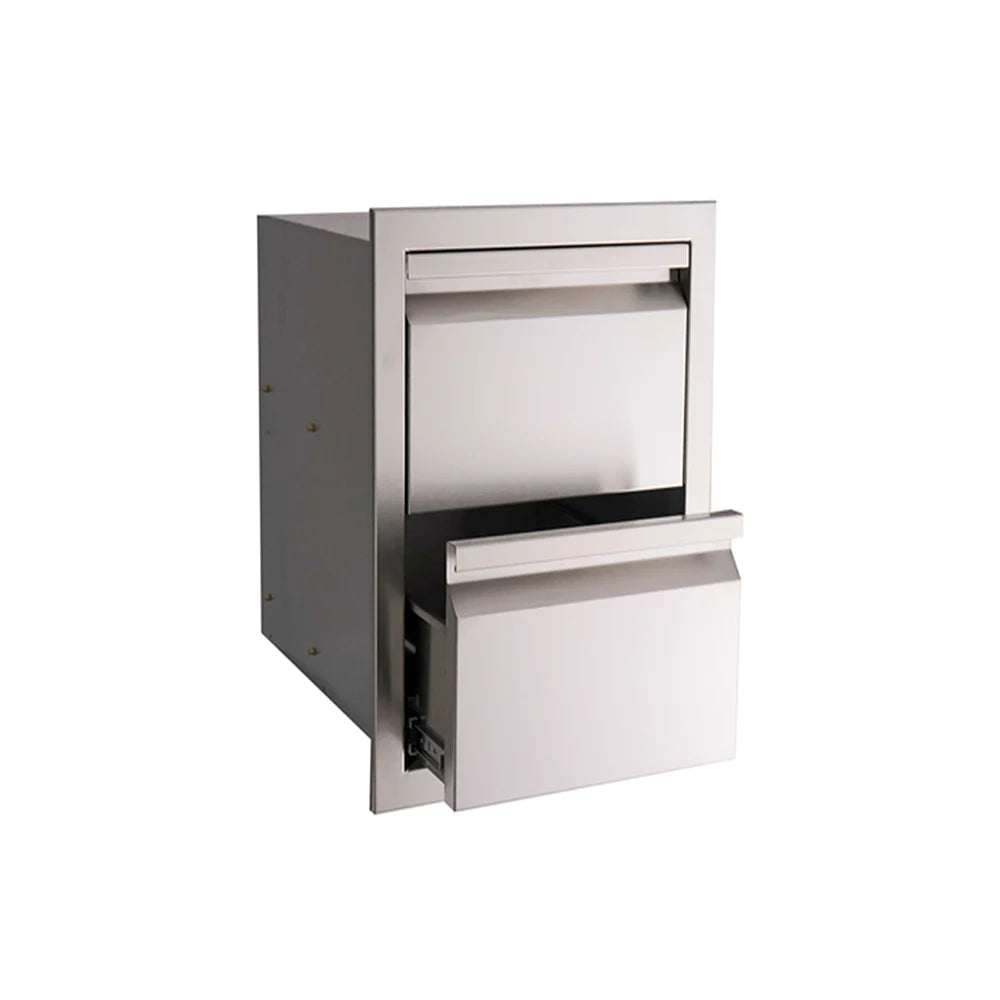 RCS Valiant Stainless Double Drawer - Fully Enclosed