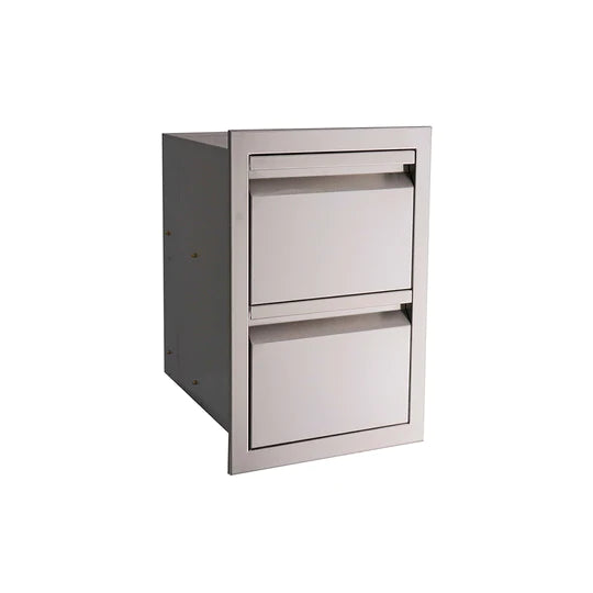 RCS Valiant Stainless Double Drawer - Fully Enclosed