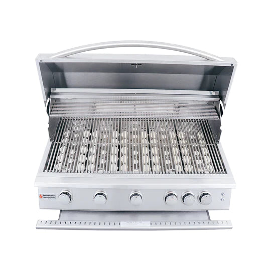 RCS 40&quot; Premier Built-In Gas Grill With Rear Burner And Blue LED