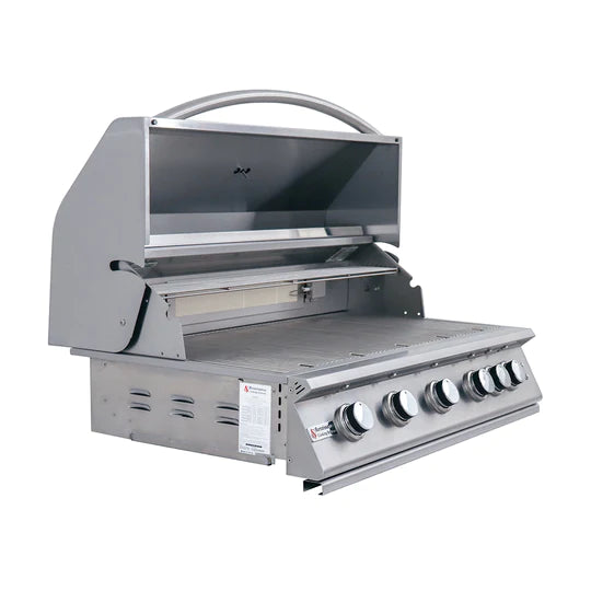 RCS 40&quot; Premier Built-In Gas Grill With Rear Burner And Blue LED