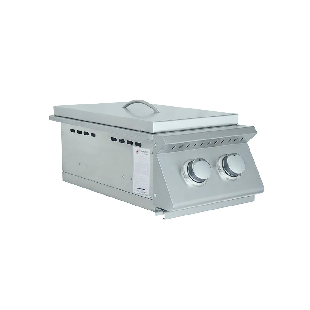 RCS Premier Slide-In Double Side Burner With Blue LED