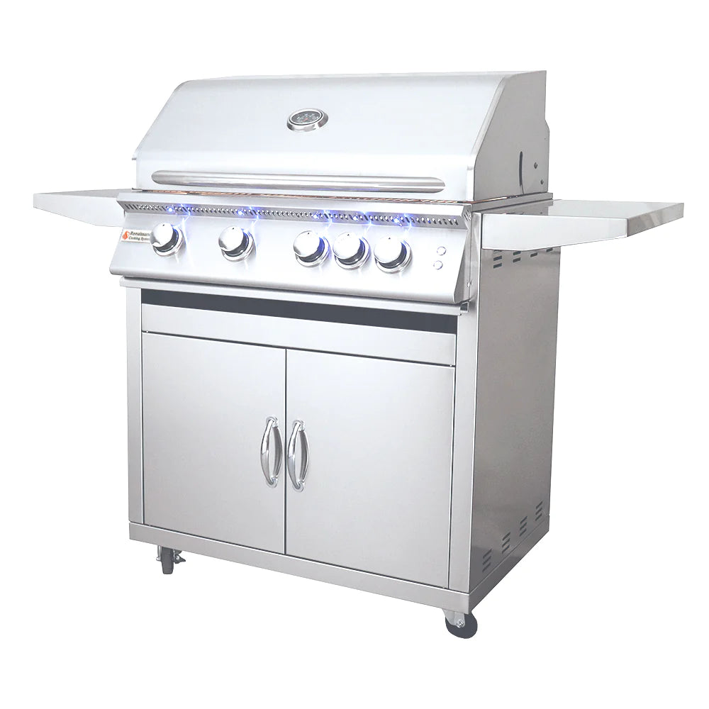 RCS 32&quot; Premier Freestanding Gas Grill With Lights