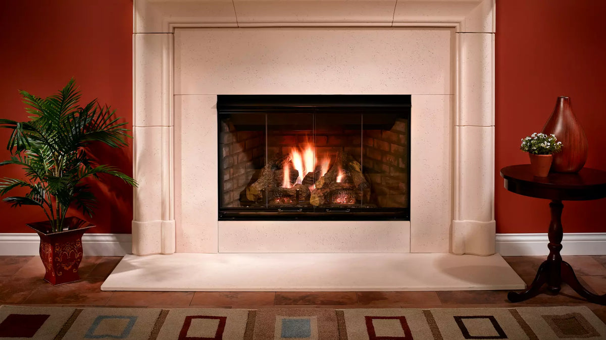 Majestic Reveal Open Hearth B-Vent Gas Fireplace