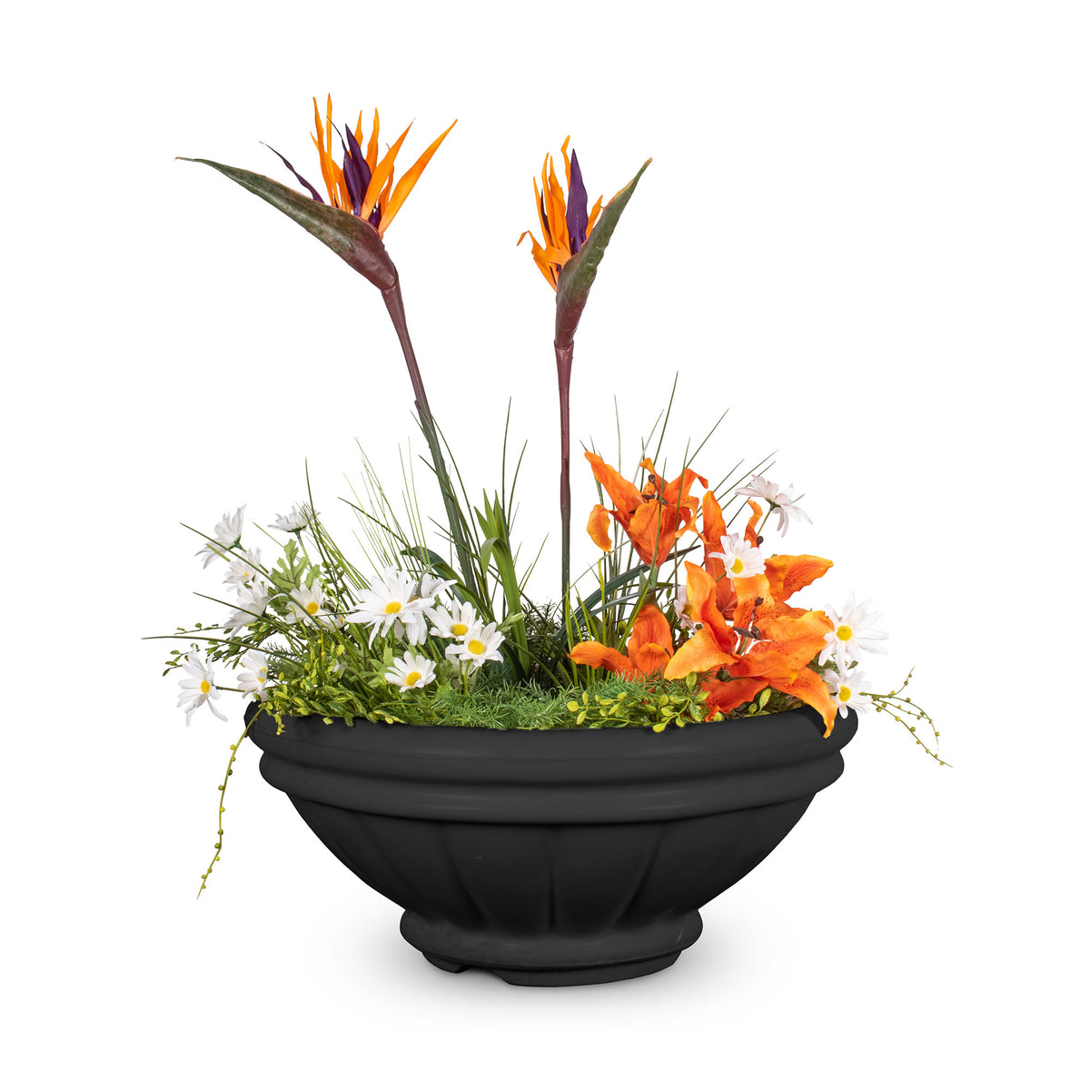 The Outdoor Plus Round Roma Planter Bowl - GFRC Concrete