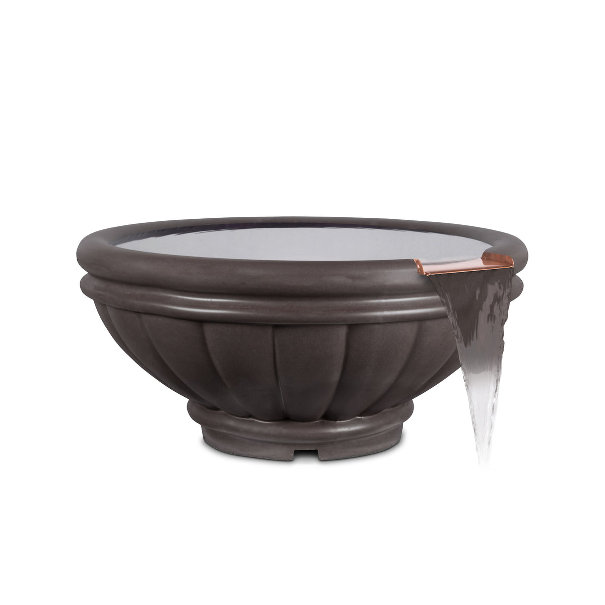 The Outdoor Plus Round Roma Water Bowl - GFRC Concrete