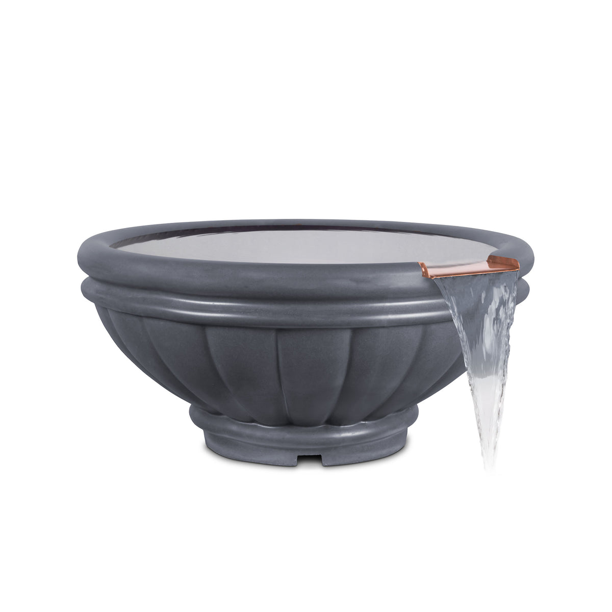 The Outdoor Plus Round Roma Water Bowl - GFRC Concrete