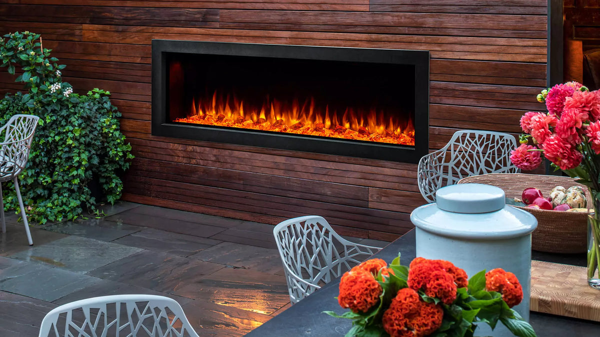 SimpliFire Forum 43&quot; Outdoor Electric Fireplace