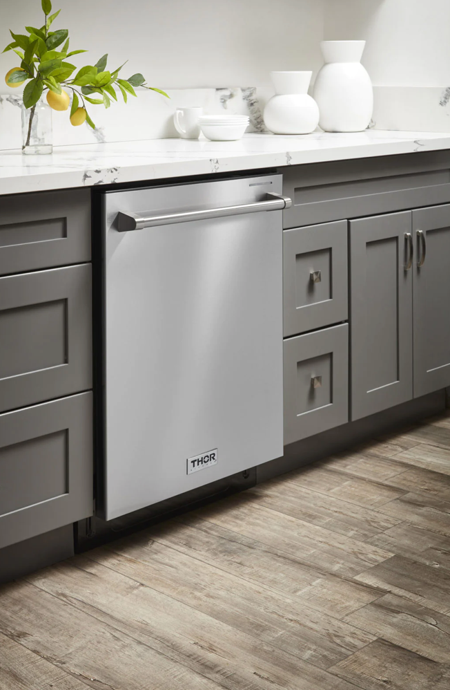 Thor 5 Piece Appliance Package | 36&quot; Gas Range| Range Hood| Microwave | Dishwasher| Refrigerator
