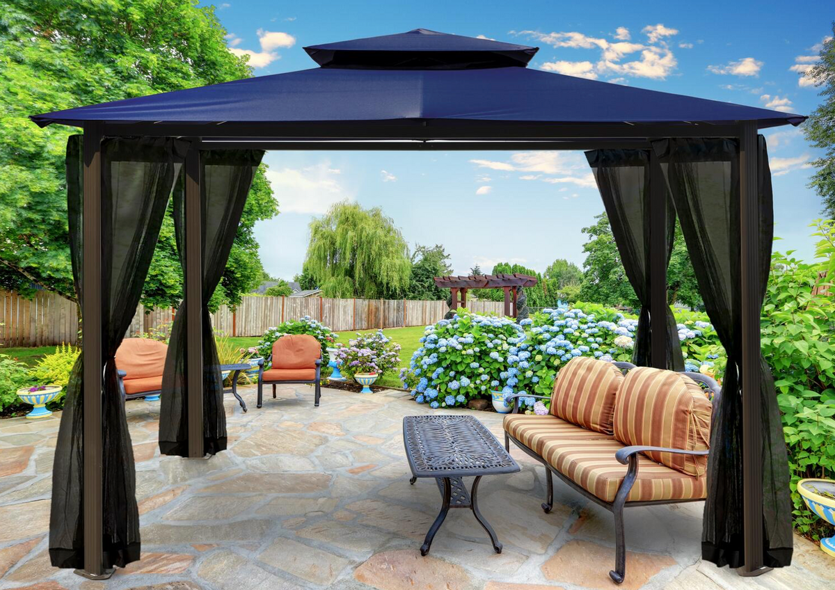 Paragon Barcelona Soft Top Gazebo With Mosquito Netting