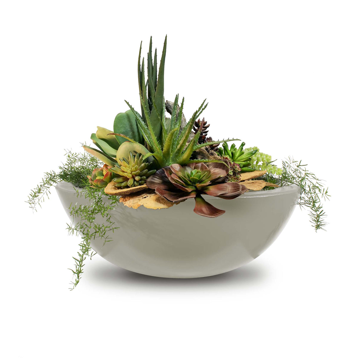 The Outdoor Plus Round Sedona Planter Bowl - GFRC Concrete