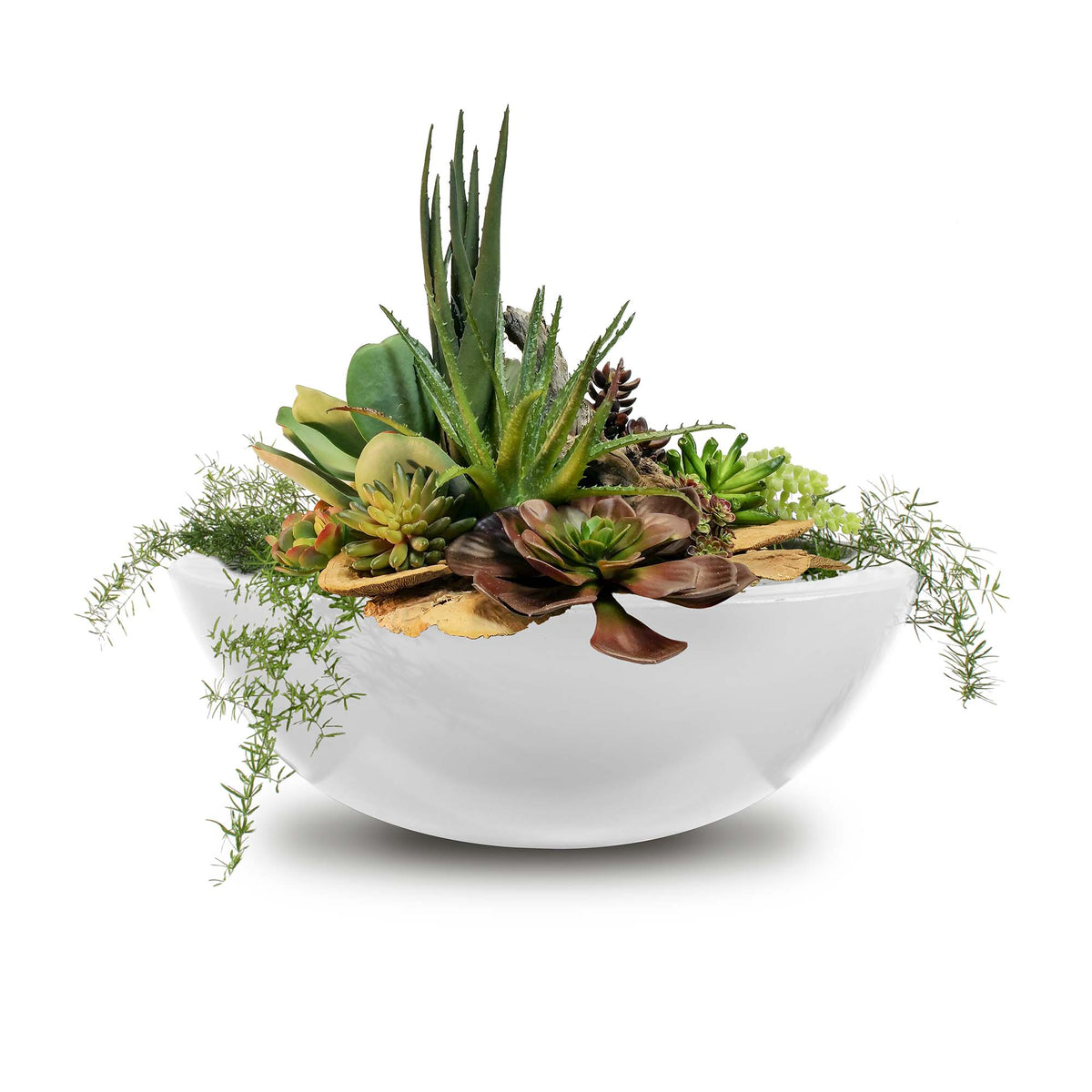 The Outdoor Plus Round Sedona Planter Bowl - GFRC Concrete