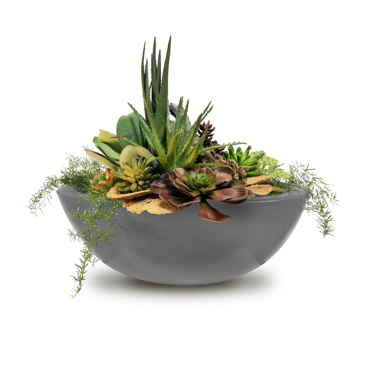 The Outdoor Plus Round Sedona Planter Bowl - GFRC Concrete