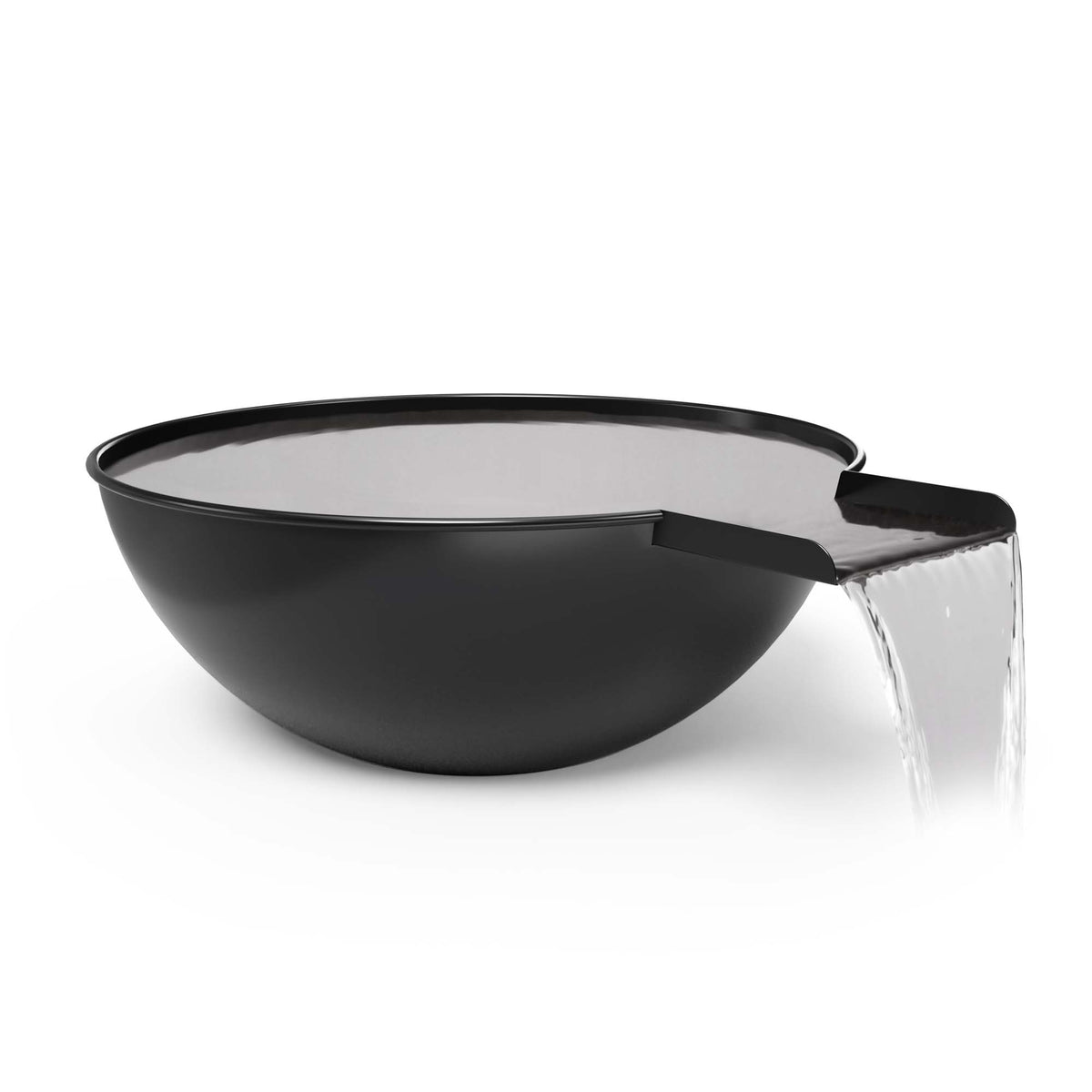 The Outdoor Plus Round Sedona Water Bowl - Powder Coated Metal