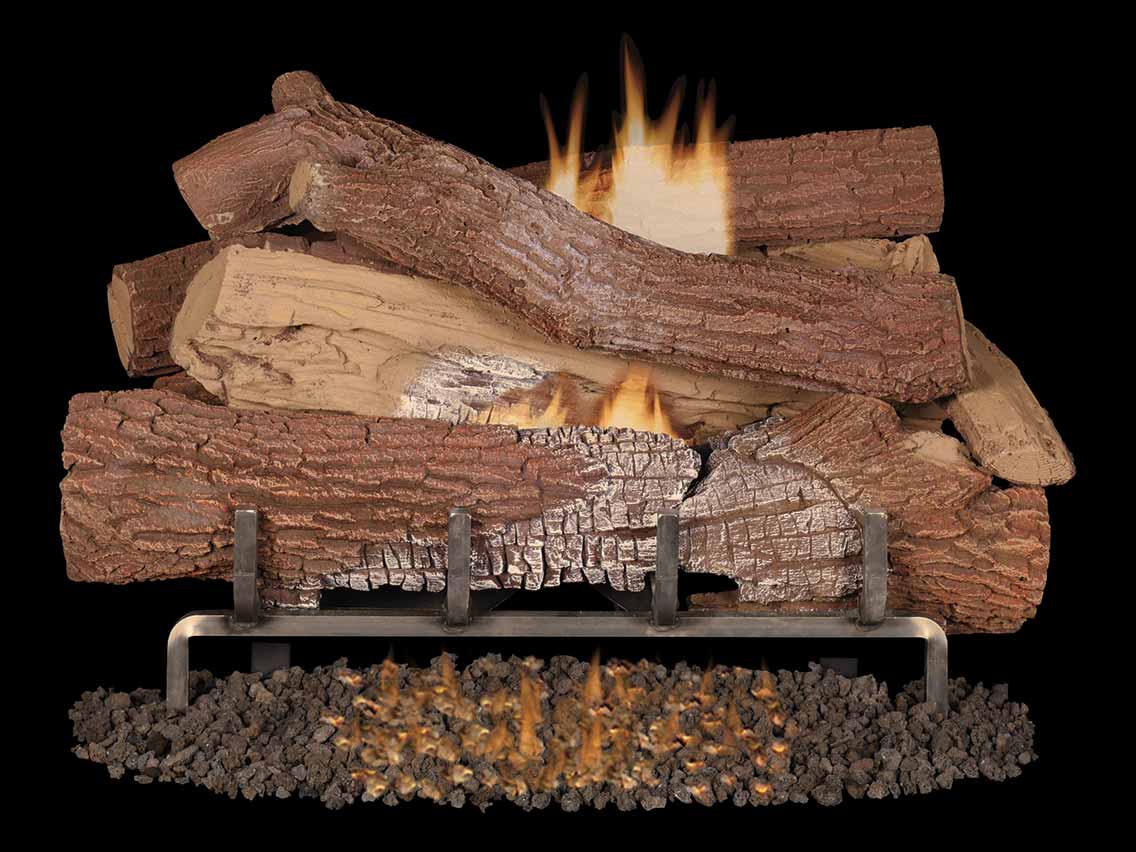 Superior Vent-Free Concrete Log Systems Mega-Flame Outdoor Series