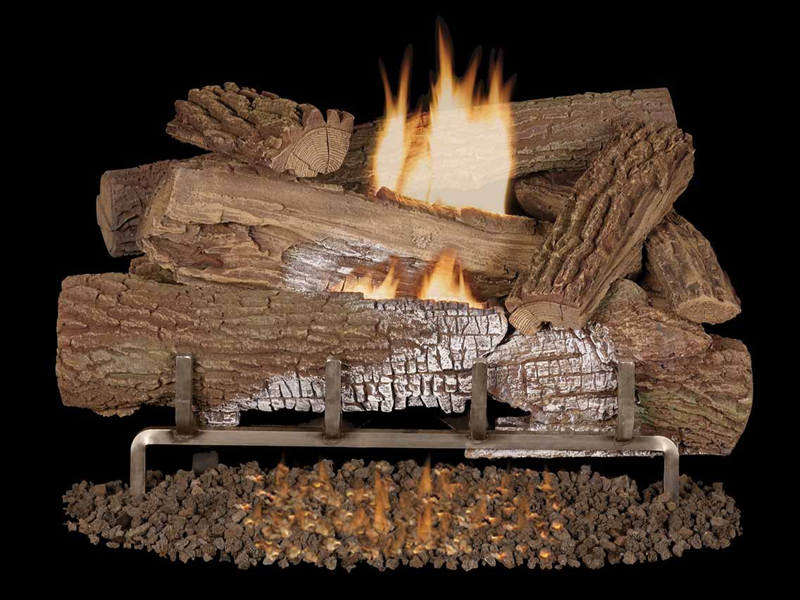 Superior Vent-Free Concrete Log Systems Mega-Flame Outdoor Series