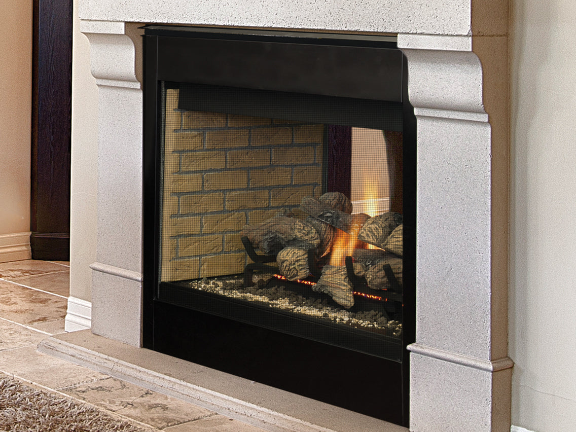 Superior DRT40ST 40&quot; Direct Vent 2 Sided Gas Fireplace