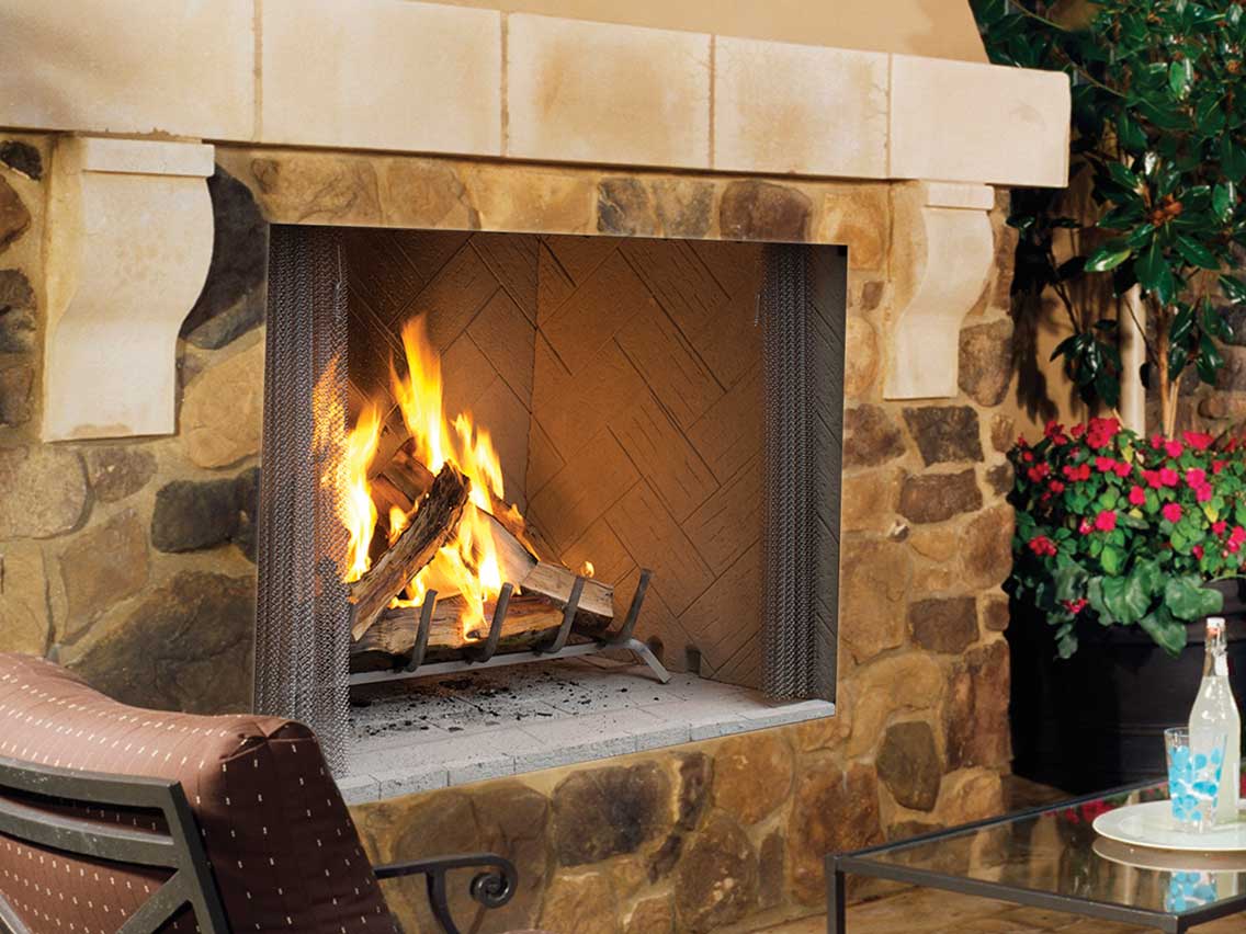 Superior WRE4500 Open-Hearth Outdoor Wood-Burning Fireplace