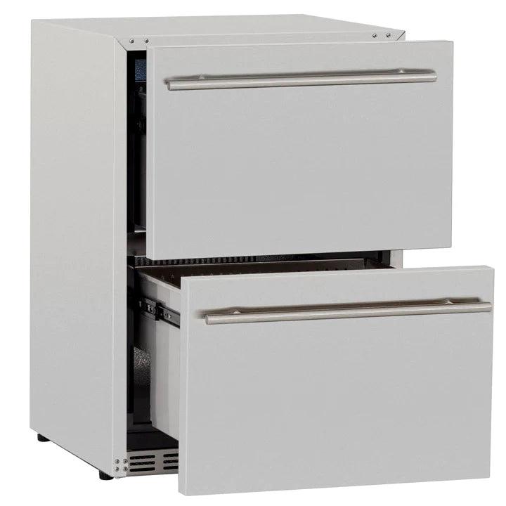 TrueFlame 24&quot; Deluxe Outdoor 2-Drawer Fridge