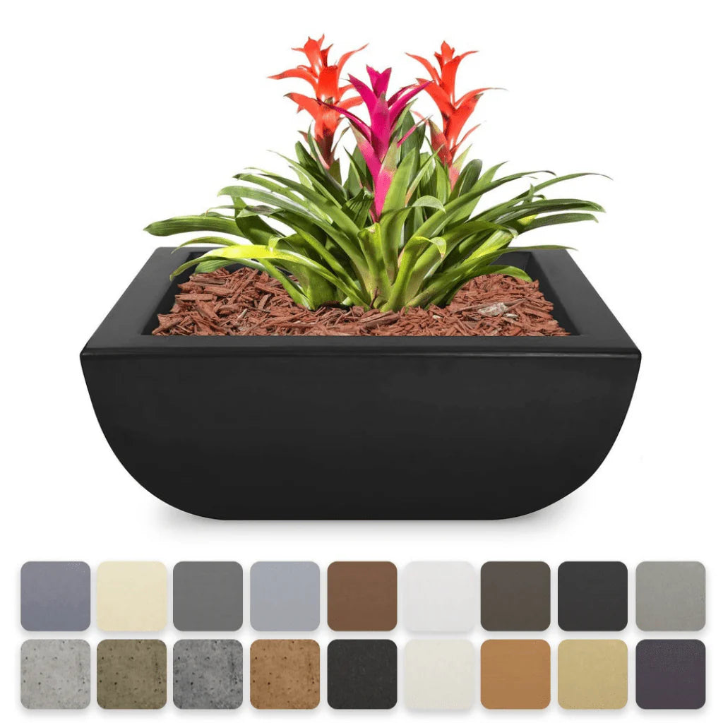 The Outdoor Plus Square Avalon Planter Bowl - GFRC Concrete