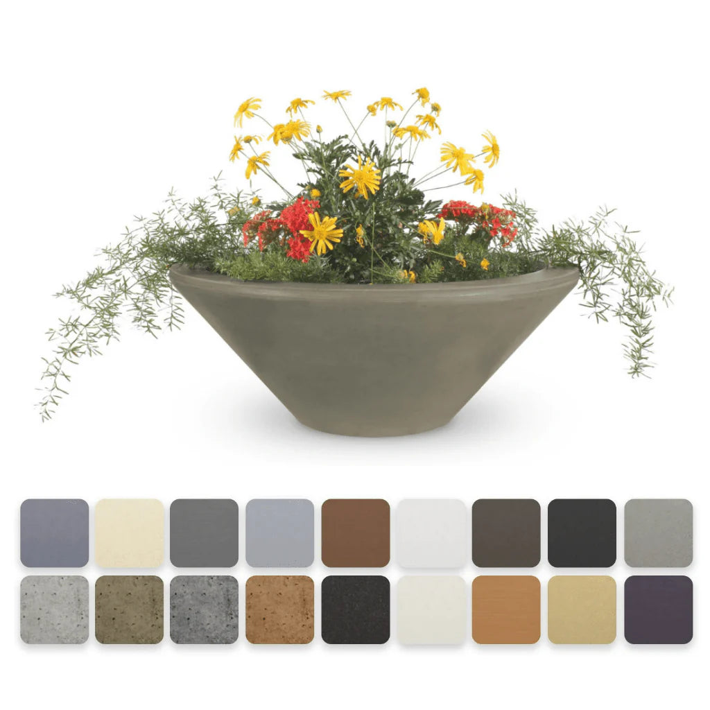 The Outdoor Plus Round Cazo Planter Bowl - GFRC Concrete