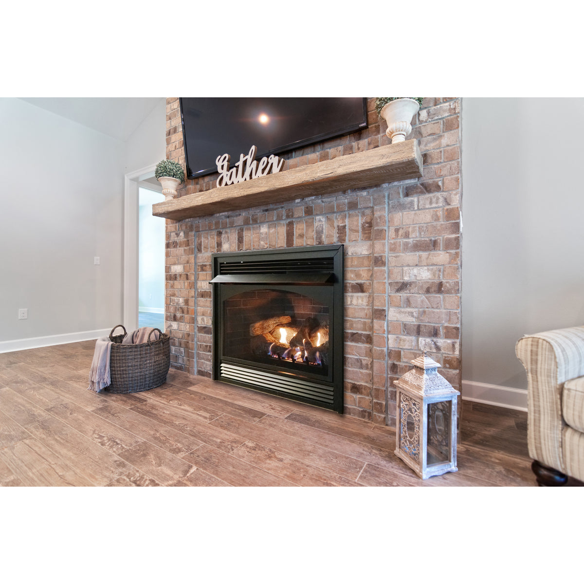 Empire | White Mountain Hearth Vail Premium 36&quot; Vent-Free Gas Fireplace with Slope Glaze Burner