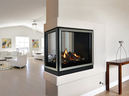Empire | White Mountain Hearth Tahoe Clean-Face Peninsula 36&quot; Multi-Sided Direct-Vent Gas Fireplace