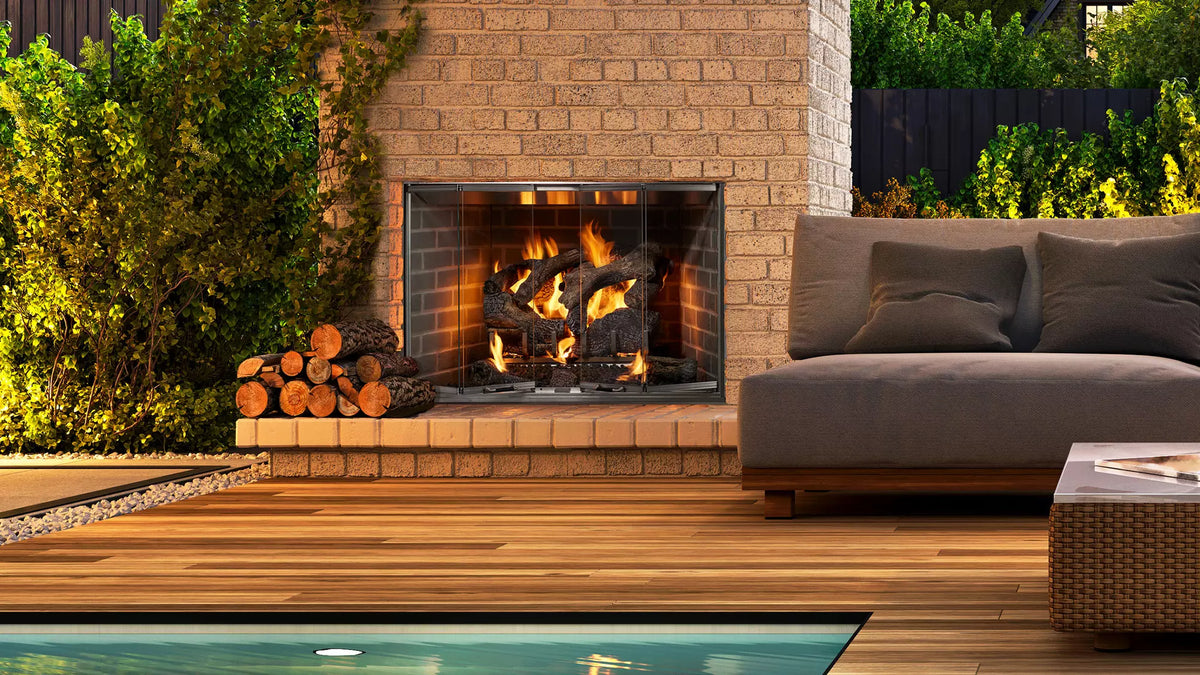 Majestic Cottagewood Outdoor Wood-Burning Fireplace