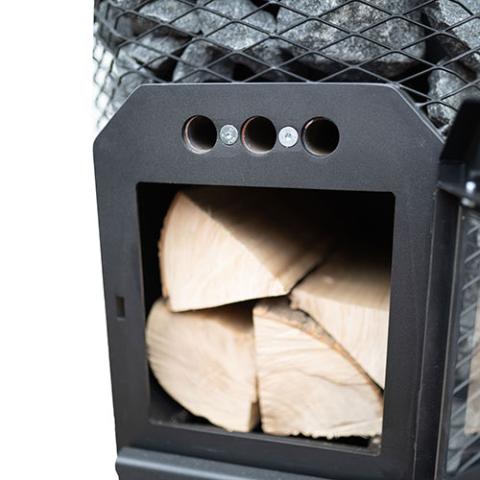 Cozy Heat O Thru-Wall Wood-Burning Sauna Stove