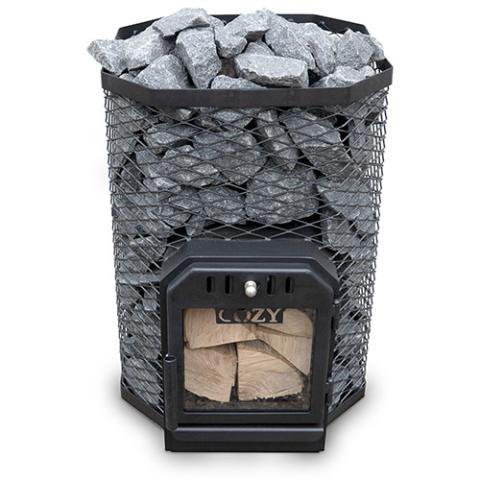 Cozy Heat Thru-Wall Wood-Burning Sauna Stove