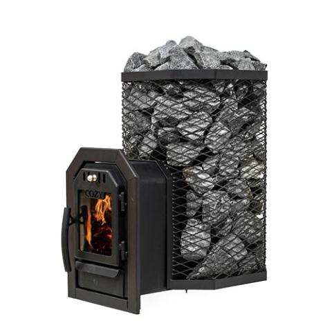 Cozy Heat Thru-Wall Wood-Burning Sauna Stove