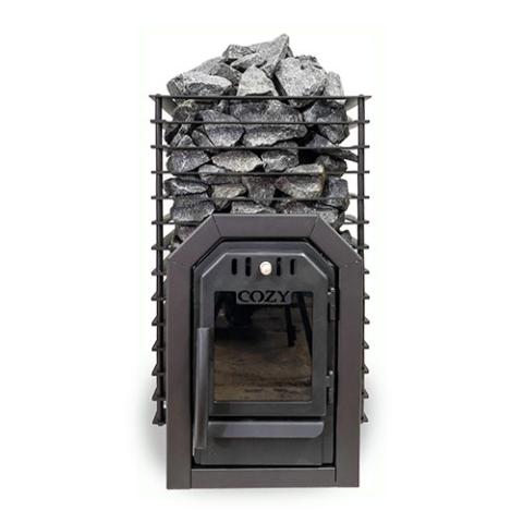Cozy Heat Quattro Thru-Wall Wood Burning Sauna Stove