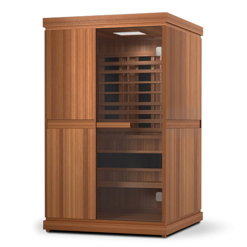 Finnmark FD-4 Trinity Infrared &amp; Steam Sauna Combo 2-Person Home Sauna with Infrared &amp; Traditional Heater