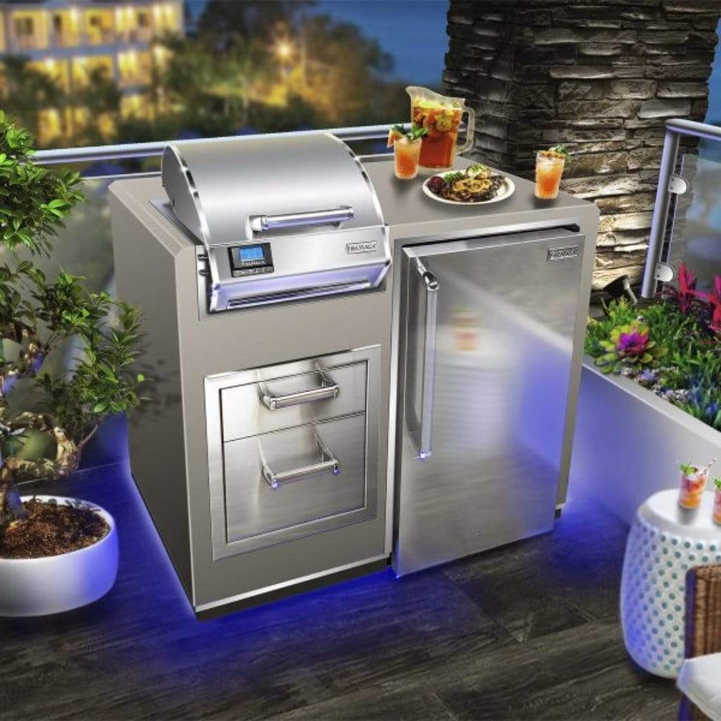 Fire Magic Electric Grill Island Bundle with Refrigerator