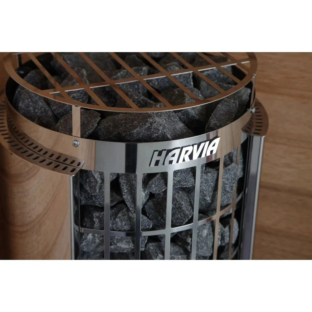 Harvia Cilindro Half Series Sauna Heater With Built-In Controls (6kW, 8kW, 9kW)