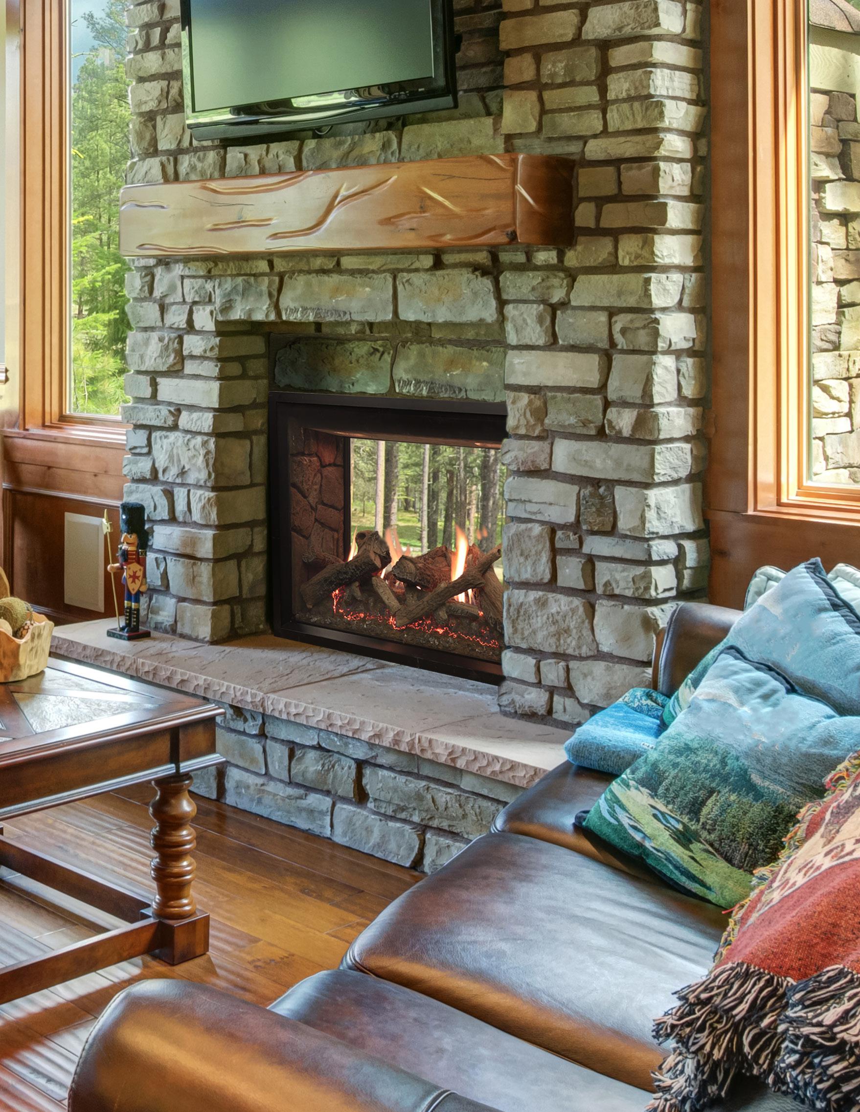 Empire | White Mountain Hearth Rushmore 40" See-Thru Clean-Face Direct ...