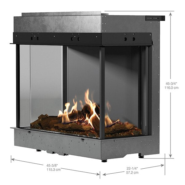 Dimplex Faber MatriX 3326 Series Three-Sided Built-in Gas Fireplace