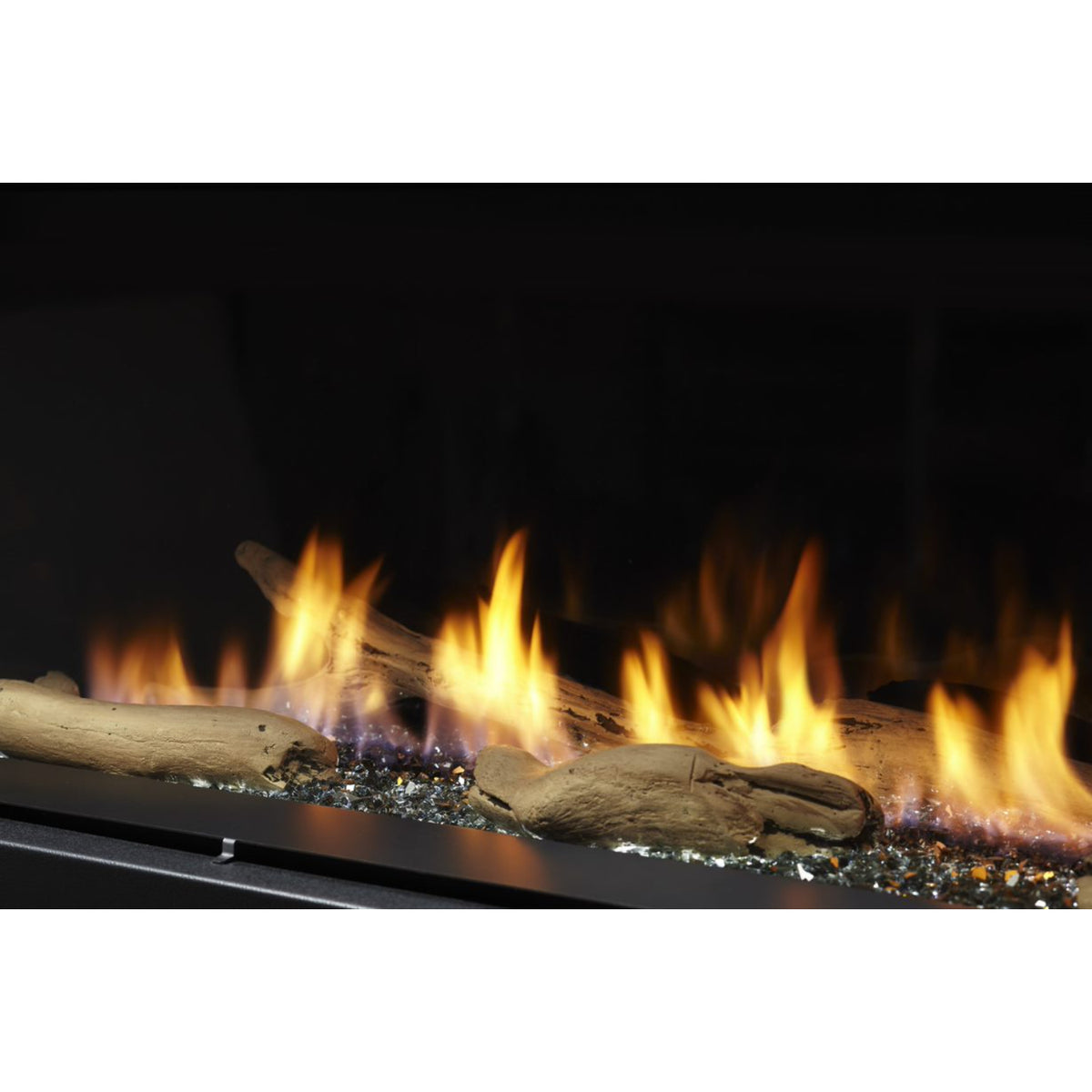 Majestic Echelon II Series Single-Sided Direct Vent Linear Gas Fireplace with IntelliFire Touch Ignition System
