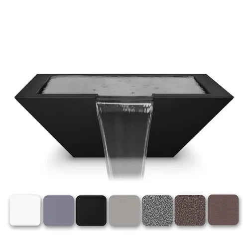 The Outdoor Plus Square Maya Water Bowl - Powder Coated Metal