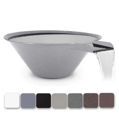 The Outdoor Plus Round Cazo Water Bowl - Powder Coated Metal