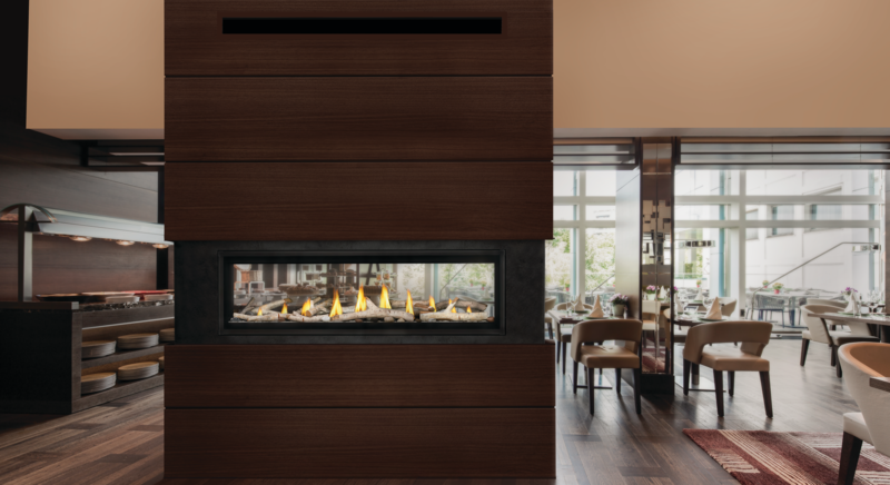 Napoleon Luxuria Series Linear 2 Sided Direct Vent Gas Fireplace