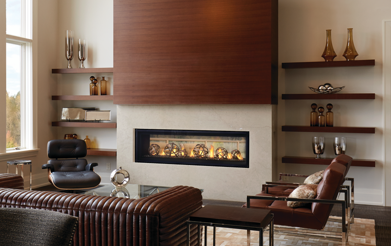Napoleon Luxuria Series Linear 2 Sided Direct Vent Gas Fireplace