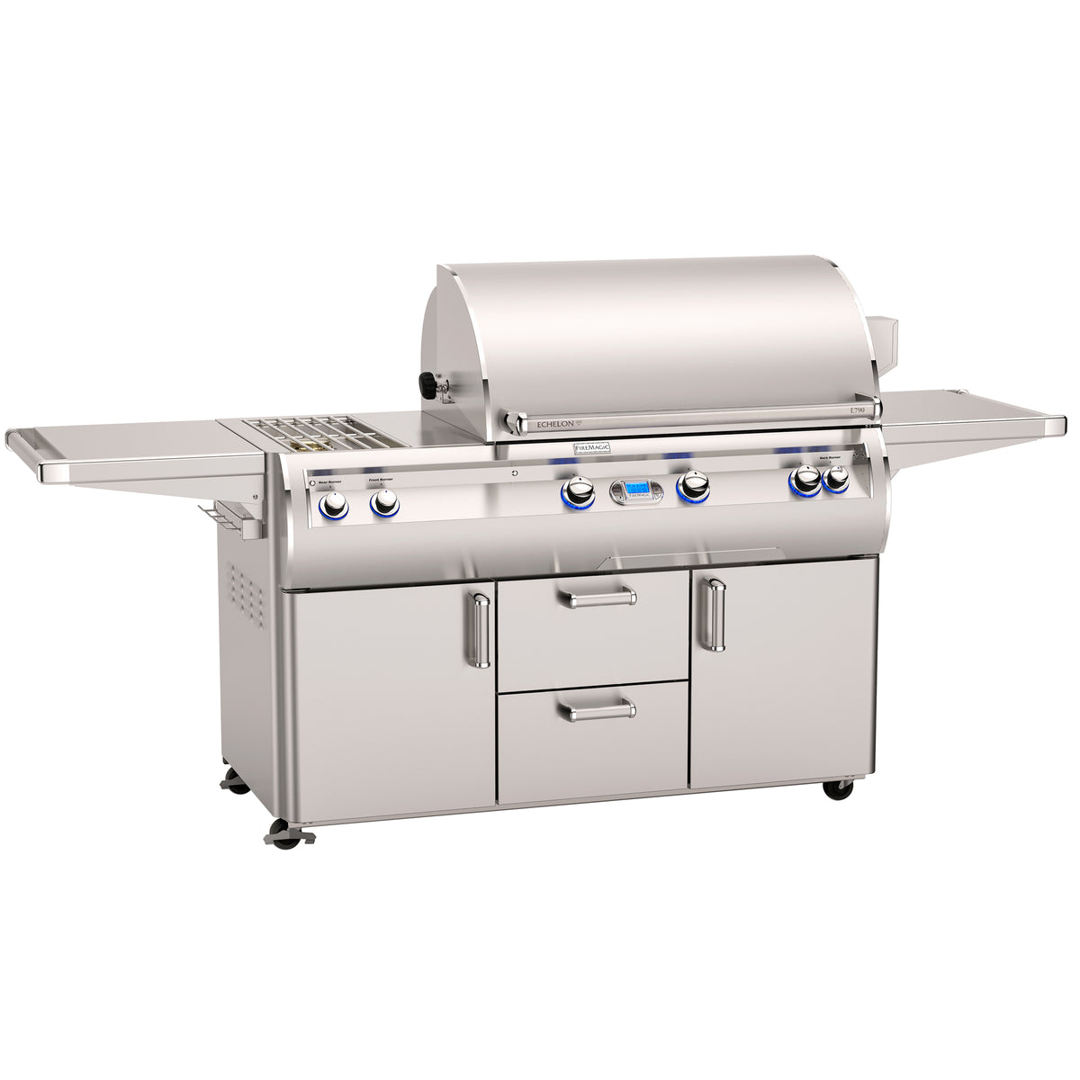 Fire Magic Echelon E790s Portable Grills with Analog Thermometer &amp; Double Side Burner