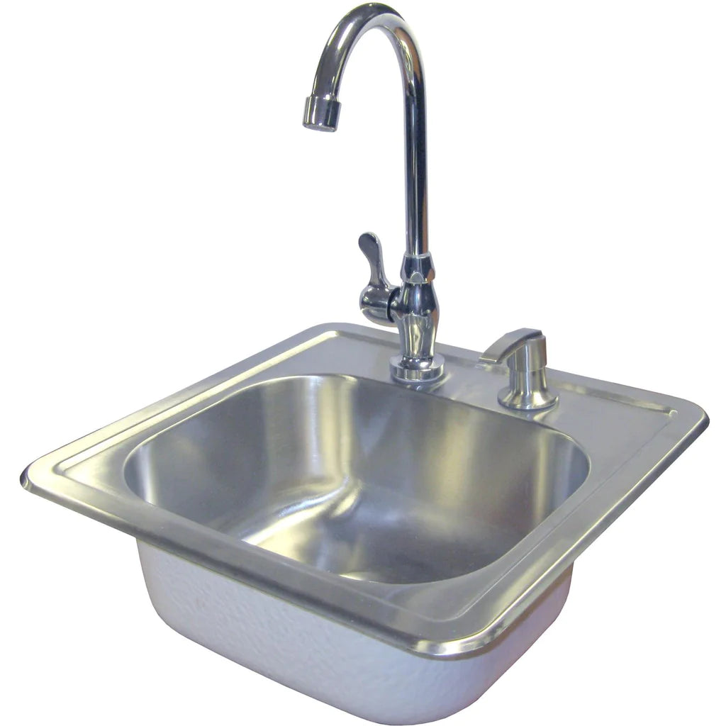 Cal Flame S/S Sink w/ Faucet &amp; Soap Dispenser