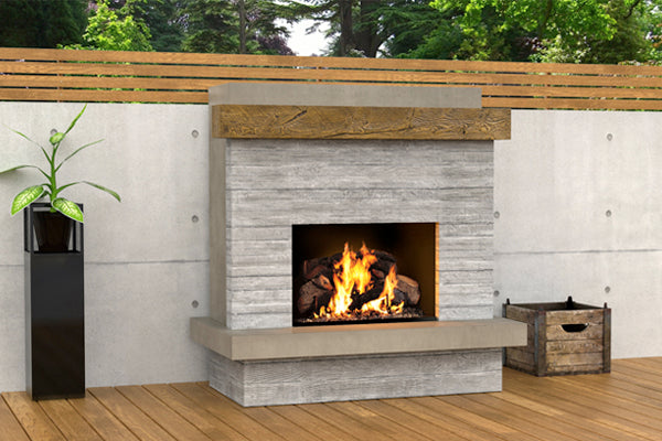 American Fyre Designs 68&quot; Brooklyn Smooth Fireplace