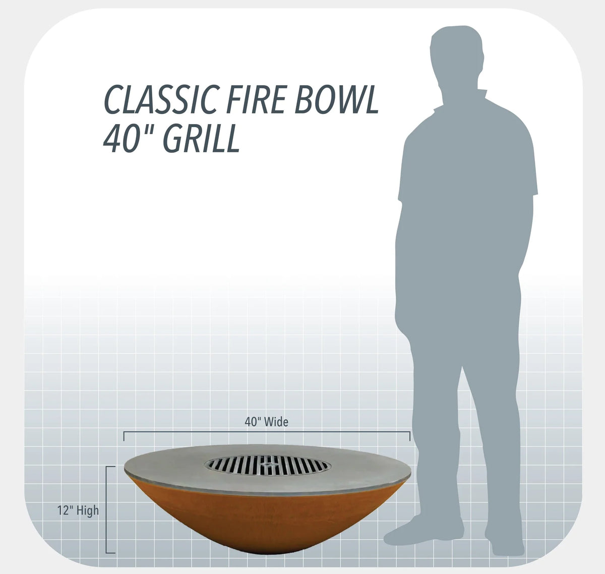 Arteflame Classic 40&quot; -Bowl Only