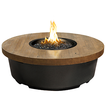 American Fyre Designs 47&quot; Reclaimed Wood Contempo Round
